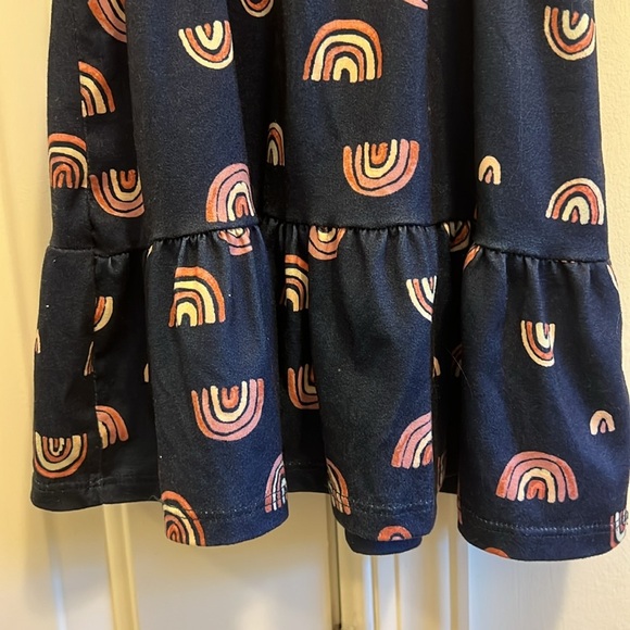 Rainbow Patterned Kids Dress by Live Glamour Girl size 5 - Picture 3 of 4